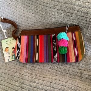 Nena & Co. Multicolor Striped Wristlet